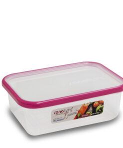 Hộp đựng thực phẩm kháng khuẩn 1000ml Sanaliving OMADA sản xuất 100% tại Italy - màu Hồng