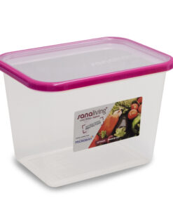 Hộp đựng thực phẩm kháng khuẩn 2100ml Sanaliving OMADA sản xuất 100% tại Italy - màu Hồng