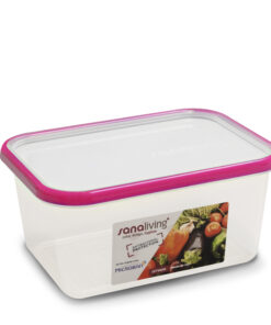 Hộp đựng thực phẩm kháng khuẩn 1300ml Sanaliving OMADA sản xuất 100% tại Italy - màu Hồng